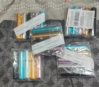 Set de 25 Perfumadores de Bolso Recargables