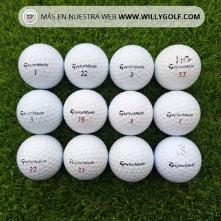 12 Bolas de Golf Taylormade Mixtas - Grado A