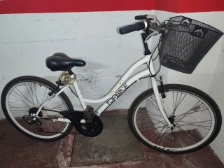Bicicleta de paseo Topbike blanca