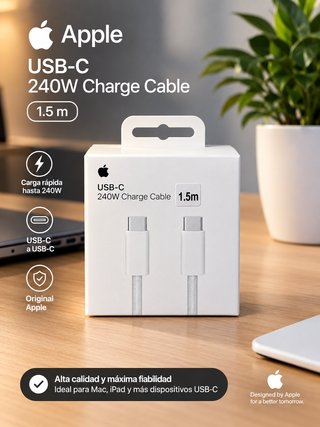 Cable de Carga USB-C Apple 240W (1.5m)