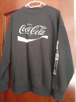 Sudadera Coca-Cola Negra Talla XXS