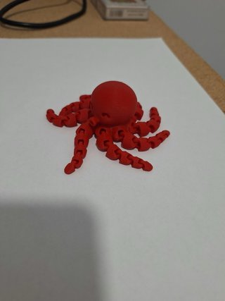Pulpo articulado impreso en 3D