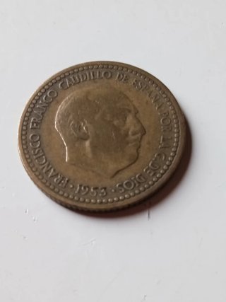 Una peseta 1953-54 Estado Español