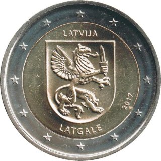Moneda 2 Euros Letonia 2017 Latgale