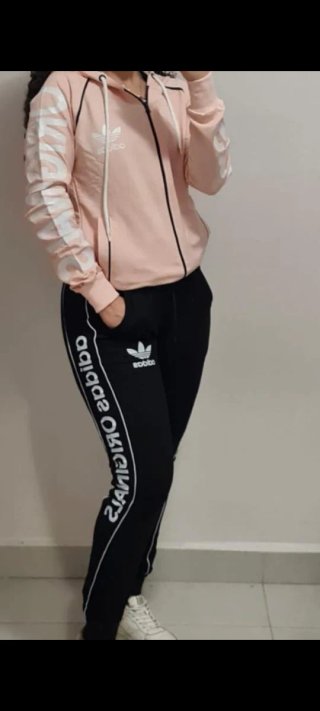 Chándal Adidas Mujer Rosa y Negro