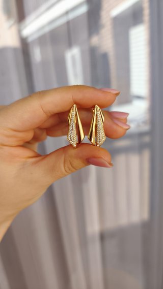 3x15€.Pendientes Chapados en Oro
