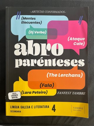 Lingua Galega e Literatura 4, Secundaria, Fanfe...