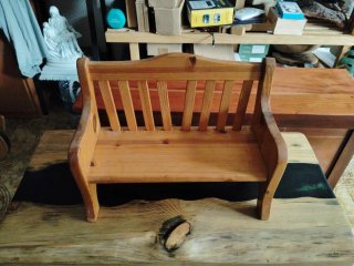 Mini banco de madera 36*28*17