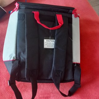 Mochila bicolor negra y gris