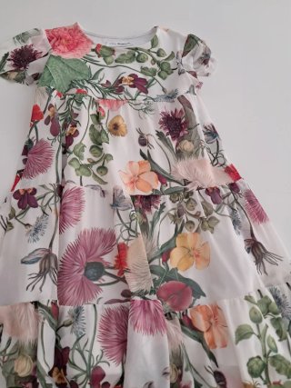 Vestido de Niña Desigual Estampado Floral