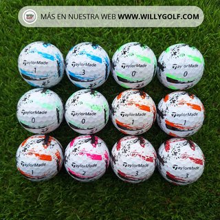 12 Bolas de Golf Taylormade SpeedSoft Ink Grado A