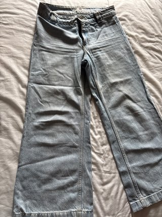 Pantalón vaquero ancho Mango