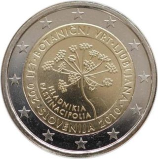 Moneda 2 Euros Eslovenia 2010 Jardín Botánico