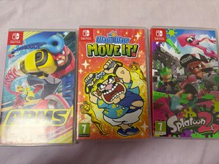 3 Videojuegos nintendo switch (20 cada uno)