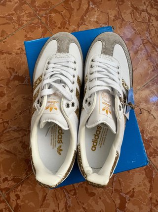 Adidas Samba OG talla 38 blancas con glitter