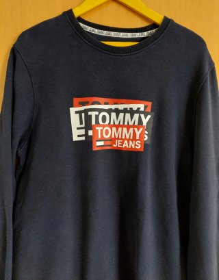 Sudadera Tommy Jeans Azul. T.L. Medidas detalladas