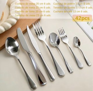 Cubertería de 42 piezas