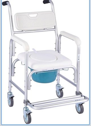 Silla de Baño Portátil VEVOR con Ruedas
