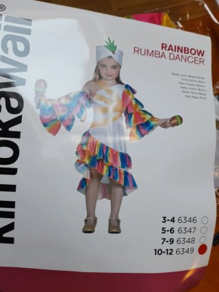 Disfraz de Rumbera Rainbow