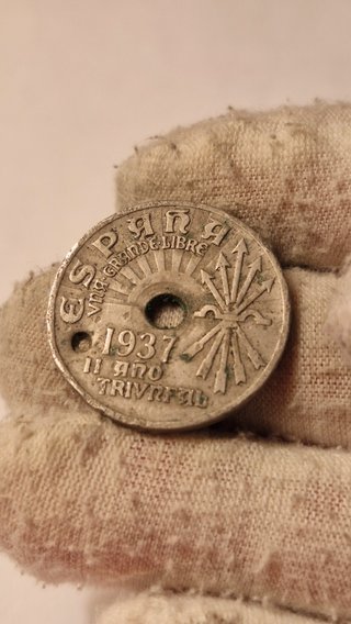 Moneda 25 Céntimos 1937 España