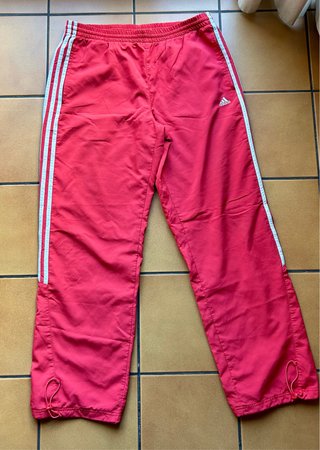 Pantalón de chándal vintage Adidas rojo