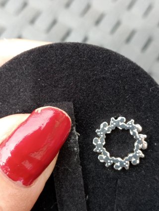 Pendientes de Círculo Plateados