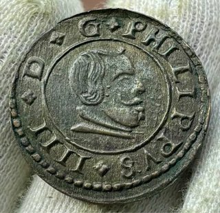 Moneda 16 Maravedis 1664 Madrid. FELIPE IV