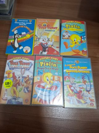 Lote 6 VHS Looney Tunes