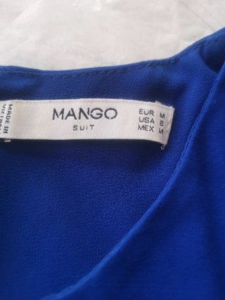 Vestido de verano azul Mango