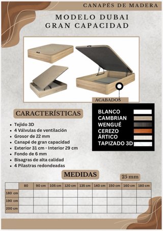 Canapes de madera somier tapizada cabecero litera