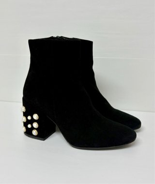 Botines Pedro Miralles Negros con Perlas