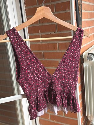 Crop Top Estampado Floral