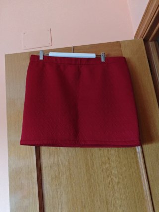 Falda roja de fiesta