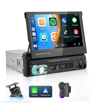 Radio Coche 1 DIN con Pantalla Extraíble