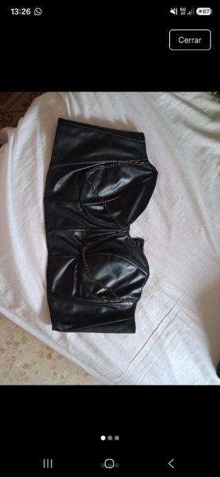 Corsé de cuero estilo gótico