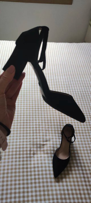 Zapatos de Satén Negros Talla 38