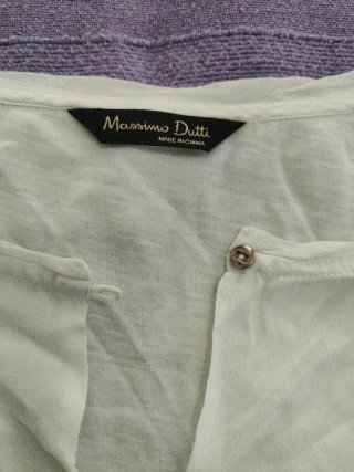 Blusa Blanca Massimo Dutti