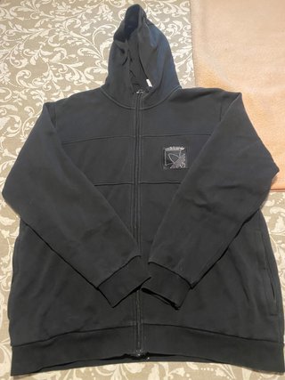 Sudadera con cremallera Adidas negra