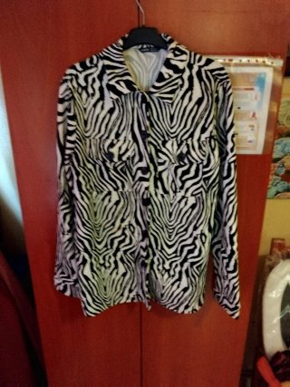 Camisa Shein Estampado Cebra Talla S