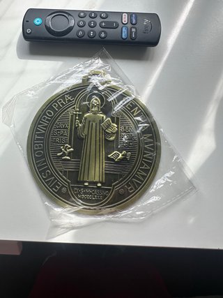 Placa Religiosa de Puerta Medalla San Benito