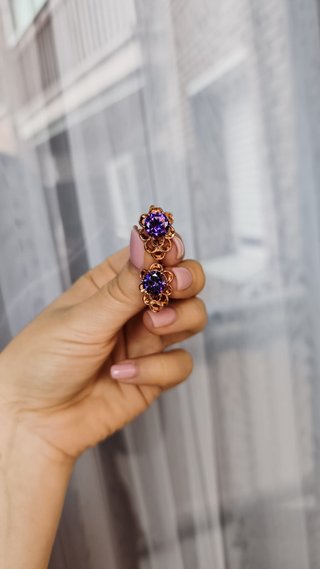 3x15€.Pendientes Chapados en Oro Rosa