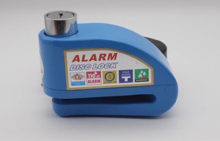 Candado Alarma Moto Azul