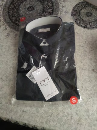 Camisa Milano Collection Azul Talla S