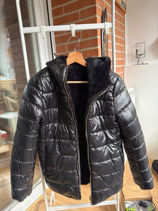 Abrigo Negro Reversible Frime