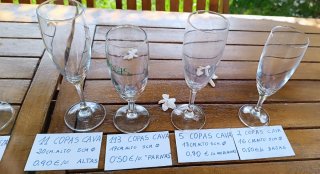 Lote de Copas de Cava/vino/ cerveza/whisky/chupito