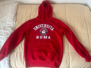 Sudadera Universitaria Roma Roja