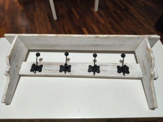 Perchero de Pared de Madera
