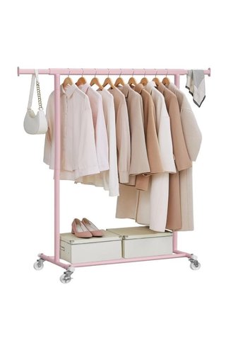 Perchero rosa con ruedas SONGMICS HSR013R01