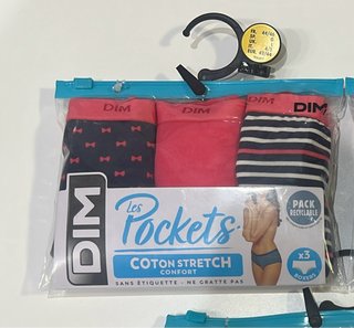 Pack 3 Bragas Dim Les Pockets Talla L 42/44