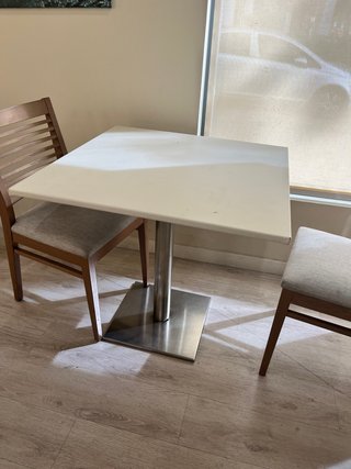 Mesa de Hostelería Blanca 80x80cm